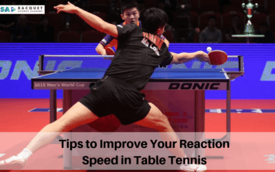 Tips to Improve Your Reaction Speed in Table Tennis